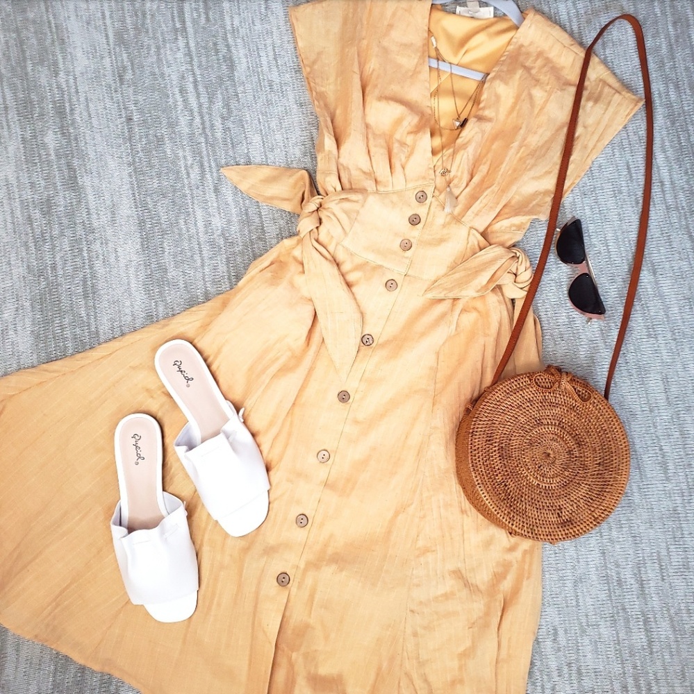 🆕️//The Charli// yellow Summer dress - Picture 5 of 7